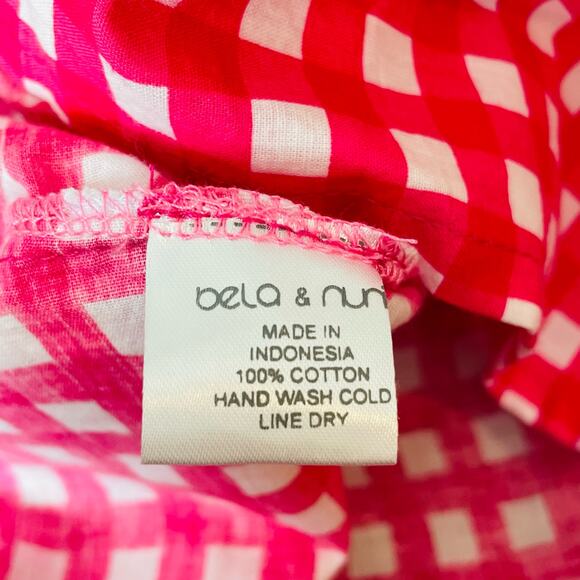 NWT Bela & Nuni Size 4T Gingham Pink Dress - Picture 3 of 4